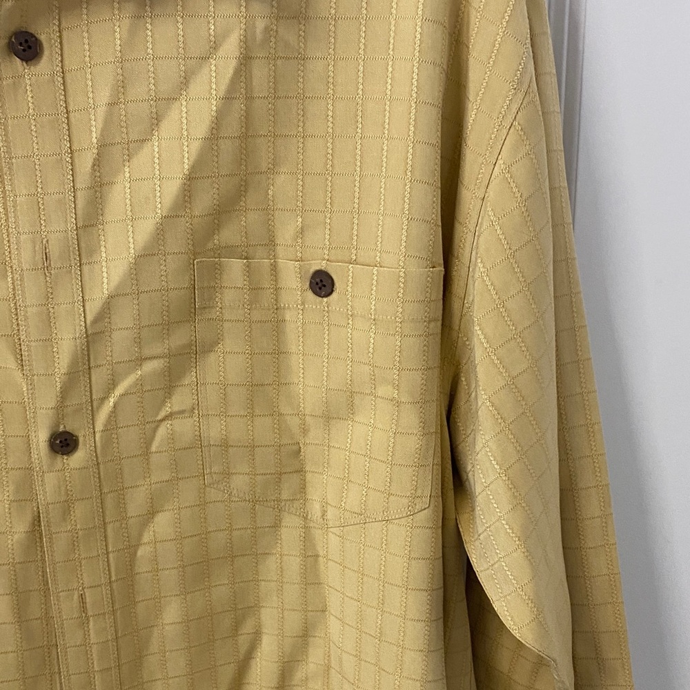 Tommy Bahama Mustard Silk Button-Up - Picture 4 of 9